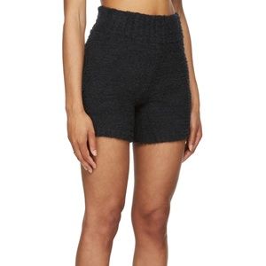 Skims cozy black shorts